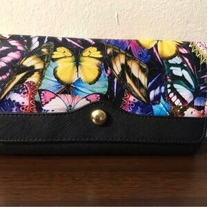 Colorful Butterfly Print Women's Purse